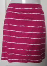 Croft and Barrow Mid-rise Skort Size XX-Large Pink Stripe Cotton Blend - £11.64 GBP