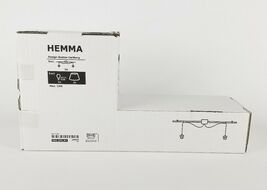 Ikea Hemma Double Cord Set With Rail, White 53.5 x 5 ' 11" Ceiling Light... - $26.99