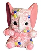 Vintage Napcoware Japan Pink Elephant Ceramic Nursery Planter Anthropomo... - $34.17 CAD