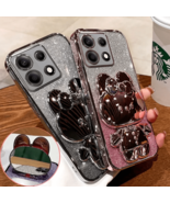 Rabbit Makeup Mirror Holder Phone Case for Infinix Note 40 30 20 Peo Smare - $13.85