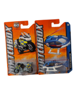 Matchbox 60TH Anniversary Rescue News Helicopter MBX Police Motorcycle L... - €11,76 EUR