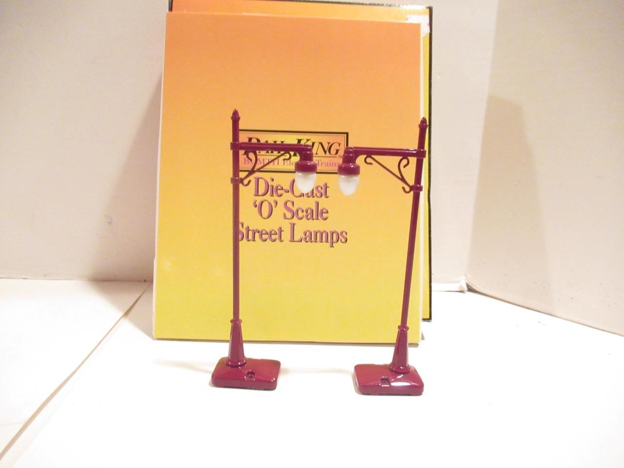 MTH TINPLATE TRAINS 10-1033 #64 DIECAST HIGHWAY LAMPS  &#39;0&#39; GAUGE- NEW- B... - $38.13