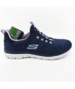 Skechers Summits Fresh Impression Navy Lavender Womens  Slip On Sneakers - $79.50 CAD