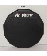 Vintage Vic Firth 6&quot; Drum Practice Pad Double Sided Black Gray Used GUC - $454.88 MXN