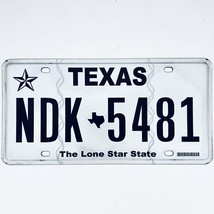  United States Texas Lone Star Passenger License Plate NDK 5481 - £13.29 GBP