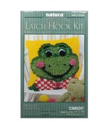  Caron Natura Latch Hook Frog Rug Kit, Froggy, 12&quot; X 12&quot; NEW craft  - $14.25