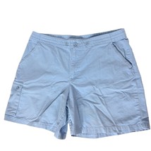 Weatherproof Garment Company Womens Cargo Shorts Size 14 Oxford Blue Poc... - $25.74