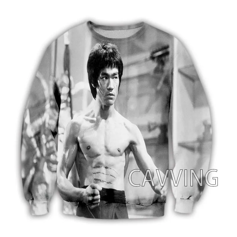 CAVVING 3D Printed Bruce Lee  Crewneck s Harajuku Styles Tops Long Sleeve s for  - £105.41 GBP