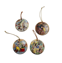 Disney Parks - Snow White &amp; Pinocchio Christmas Ornaments (4) - £23.59 GBP