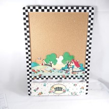 Mary Engelbreit Cork Board Bulletin Board With Hooks Country Theme Funky - £47.49 GBP