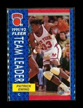 Vintage 1991-92 Fleer Team Leader Basketball Card #389 Patrick Ewing Knicks - £3.88 GBP