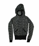S M Volcom Y2K V-Line Science Tread Lightly Angora Zip Sweater Hoodie Ja... - $313.60 MXN