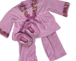 American Girl Julie&#39;s Pink Butterfly Pajamas &amp; Slippers - £26.26 GBP