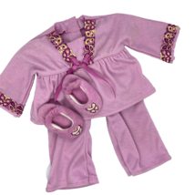 American Girl Julie&#39;s Pink Butterfly Pajamas &amp; Slippers - £26.08 GBP