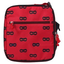 NEW Cat &amp; Jack 9.5&quot; Red Black Mini Mask Lunch Bag Insulated Lunchbox - £5.81 GBP