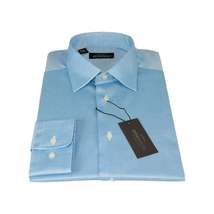 Men Mondego 100% Soft Cotton Dress Classic shirt Long Sleeves sn400 Solid Blue image 5