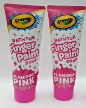 ( LOT 2 ) Crayola Kids Bathtub Finger-paint Soap FLAMINGO PINK 3 oz (88.7ml) Ea - £8.68 GBP