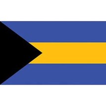 Bahamas Flag On Stick 4&quot; x 6&quot; - £6.76 GBP