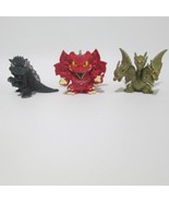 Godzilla Chibi 3 Figure Lot Kaiju Toho 2 Inch Figures Gigan Ghidorah 2013 - $27.69