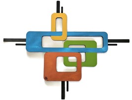 Mid Century Modern Wall Sculpture, Contemporary wall art 38x30 by Art69 - $2,774.08 MXN