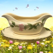 Vintage Franciscan Desert Rose Gravy Boat &amp; Liner Made California USA 11... - $9.50