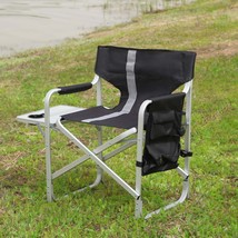 Folding Chair with Side Table &amp; Storage - $112.99