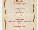 Press Dinner Menu Cinnabar Restaurant Hollywood Plaza Hotel 1936 Califor... - $97.02