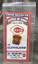 1998 Cincinnati Reds Cleveland Indians MLB Battle Of Ohio Limited Edition Pin - £6.84 GBP