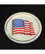 Lenox Porcelain American Flag USA Patriotic Lapel Brooch Pin 1.2 x 1&quot; - €5,92 EUR