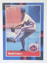 David Cone 1988 Donruss #653 New York Mets Leaf MLB Baseball Card - £0.77 GBP