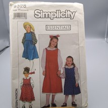 Vintage Sewing PATTERN Simplicity 9328, Childs Essentials 1989 Jumper - $12.60