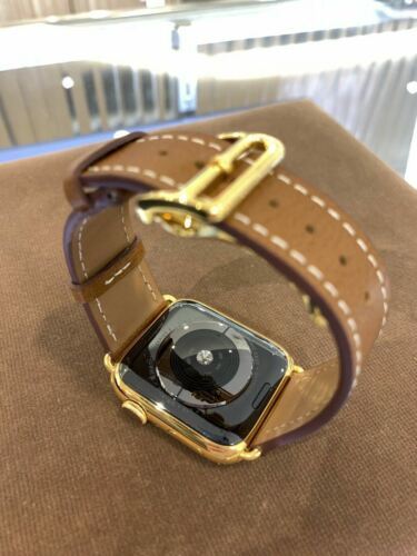 24k Gold Plated 45mm Apple Watch Series 9 Custom Stainless Steel GPS LTE O2 Item image 4