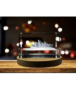 LED Base included | Sydney Opera House 3D Engraved Crystal Collectible S... - $40.49+