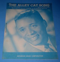 David Thorne Sheet Music The Alley Cat Song Vintage 1962 Metorion Music Corp. - £27.64 GBP
