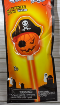 Halloween Pirate Pumpkin Glow Wand Glows In The Dark Light-Up Trick or Treat 3+ - £7.97 GBP