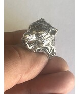 Wolf ring silver wolf head design gift for men - €103,09 EUR Wolf ring silver wolf head design gift for men - €103,09 EUR