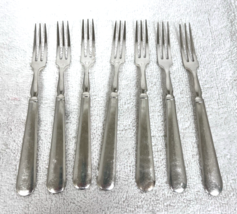 Vintage Wallace Silverplate RW S Four Pattern Fish Forks 6 Forks Plus On... - $34.16