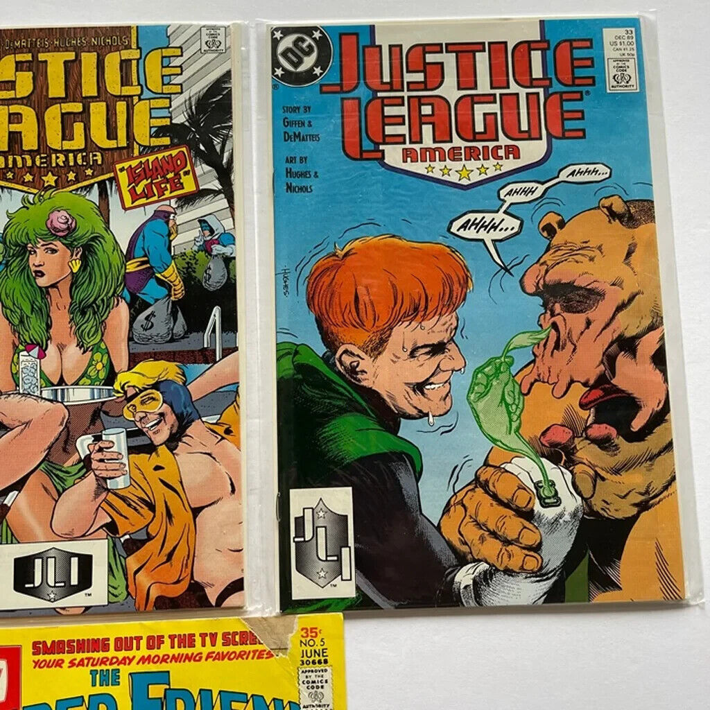 Primary image for DC COMIC BOOK MIXED LOT 5 - JUSTICE LEAGUE AMERICA GREEN ARROW COMICS