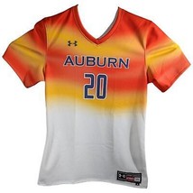 Auburn University Tequilla Sunset Orange Softball Jersey Womens Medium White #20 - £36.64 GBP
