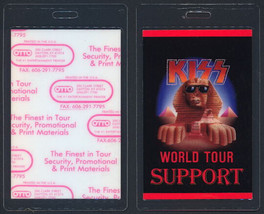 KISS Laminated All Area OTTO Backstage Pass for the 1990 Hot in the Shade Tour - £8.29 GBP