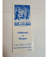 Vintage California Golden Bears vs Oregon Ducks Game Program Basketball ... - £11.77 GBP