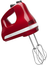 Red Hand Mixer Beater 5-Speed Baking Whipping Beating Mixing Kitchen Handheld - £72.94 GBP