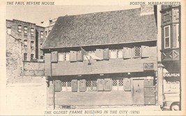 Paul Revere House Boston Massachussettes Oldest First Unposted  PostCard D46 - £3.16 GBP