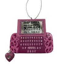 Midwest Pink Blackberry Christmas Ornament Hanging Dear Santa Xmas is Here! nwt - £4.77 GBP