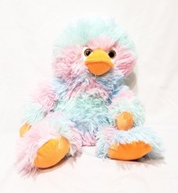 Easter Duck Spring Plush Stuffed Animal Homerbest Pink Blue Green 16&quot; - £15.91 GBP