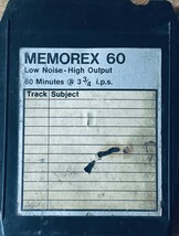 Memorex 60 - Low Noise-High Output 60 Minutes Recording Tape - 8-Track - $7.00