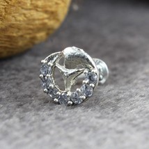 Unique Style 925 Argent Transparent Blanc Zircone Clouté Vis Nez Clou - £11.15 GBP