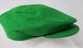 Vtg rish Tweed Flat Cap 100% Pure Wool Sz M Driving Hat Green Made Irela... - $59.99