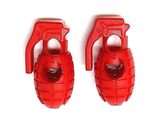 Dweebzilla 2 Pieces 3D Grenade Cord Lace Locks Drawstring Spring Stopper... - $9.73