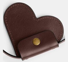 Coach Leather Heart Pouch Lanyard Bag Charm Coin Purse ~NWT~ Maple CCY98 - $74.25